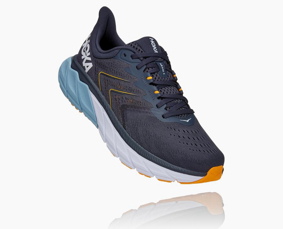 Tenis Corrida Hoka One One Masculino Azul Marinho - Arahi 5 - 083-ODNQUT